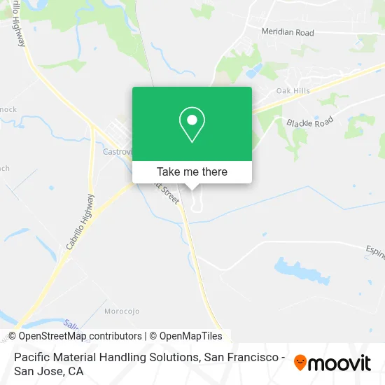 Pacific Material Handling Solutions map