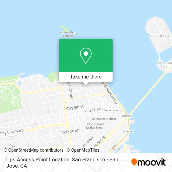 Ups Access Point Location map