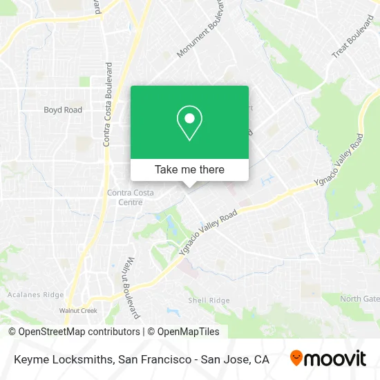 Keyme Locksmiths map