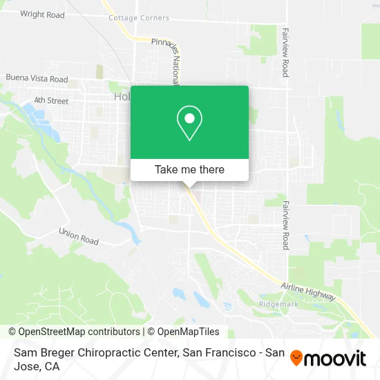 Sam Breger Chiropractic Center map
