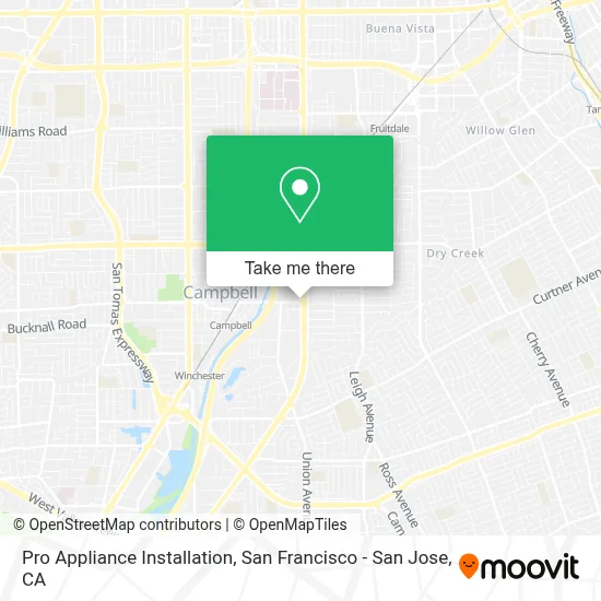 Pro Appliance Installation map