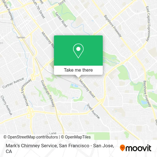 Mark's Chimney Service map