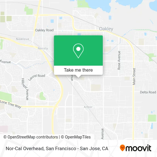 Nor-Cal Overhead map