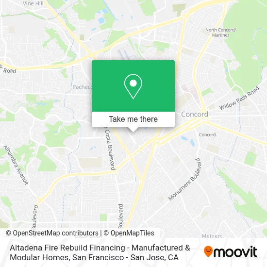 Altadena Fire Rebuild Financing - Manufactured & Modular Homes map