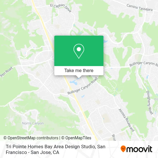 Tri Pointe Homes Bay Area Design Studio map