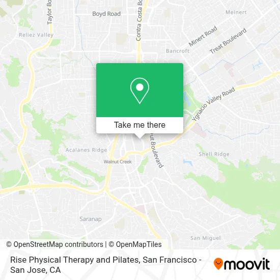 Rise Physical Therapy and Pilates map
