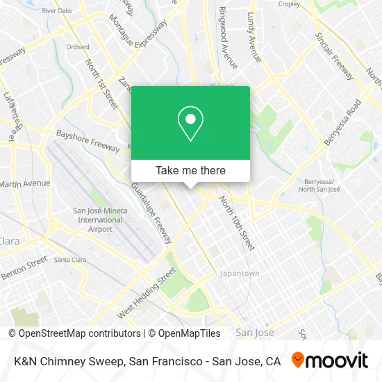 K&N Chimney Sweep map