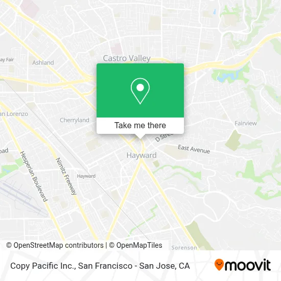 Copy Pacific Inc. map