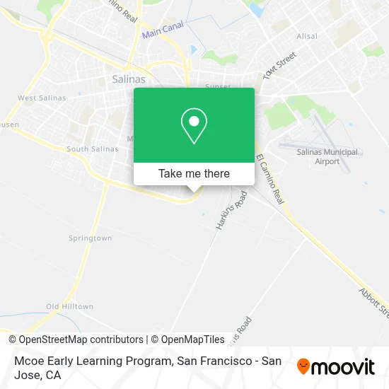 Mcoe Early Learning Program map