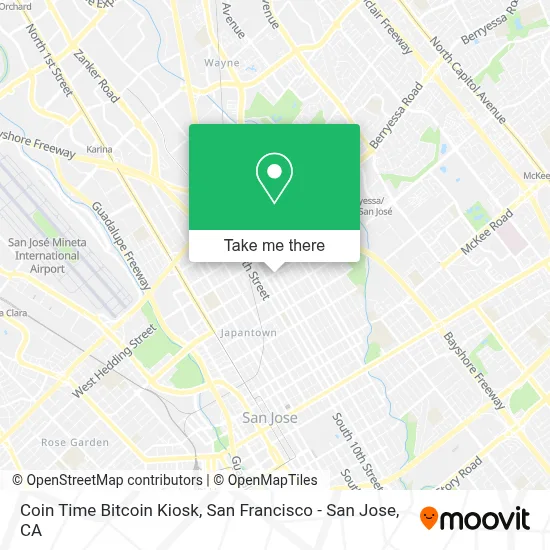 Coin Time Bitcoin Kiosk map