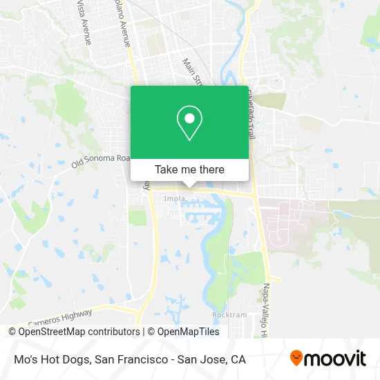 Mo's Hot Dogs map