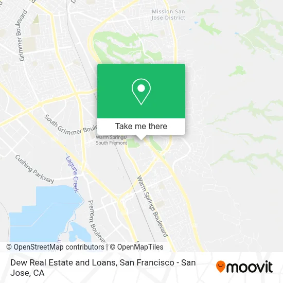 Dew Real Estate and Loans map