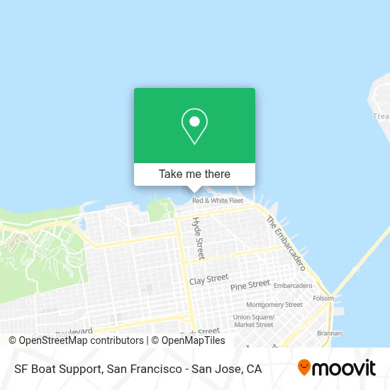 SF Boat Support map