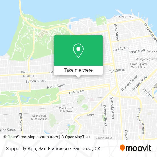 Supportly App map