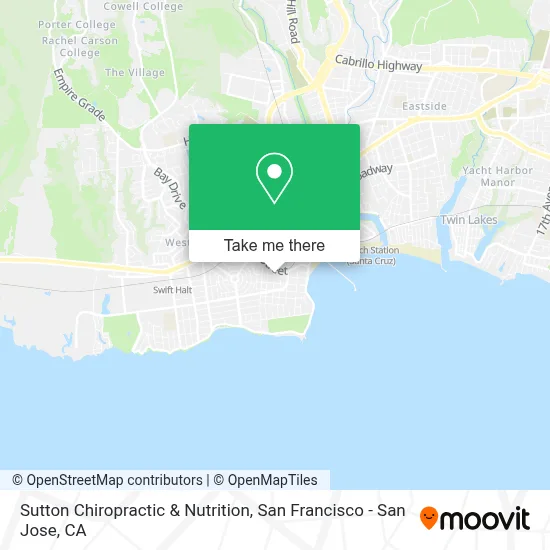 Sutton Chiropractic & Nutrition map