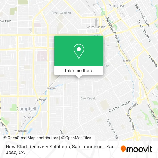 New Start Recovery Solutions map