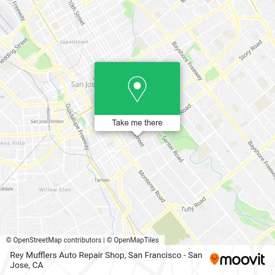 Rey Mufflers Auto Repair Shop map