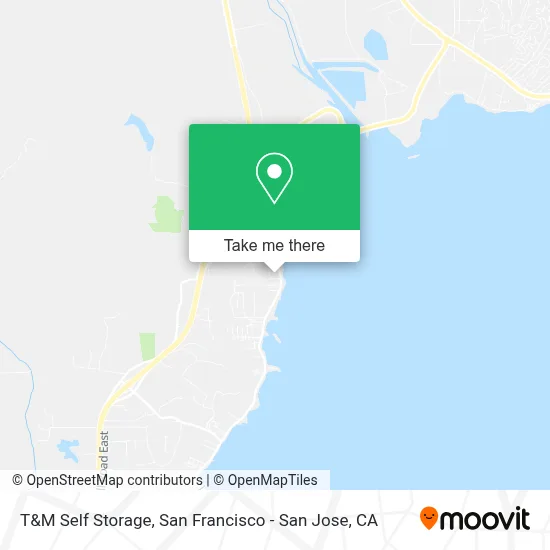 T&M Self Storage map