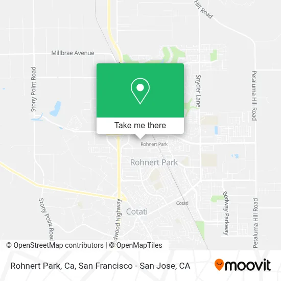 Rohnert Park, Ca map