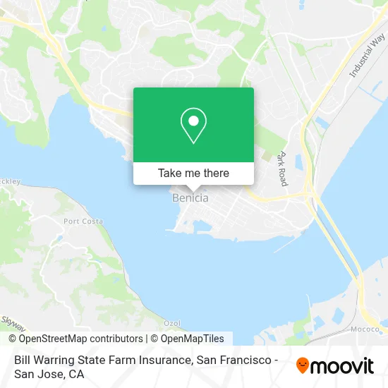 Bill Warring State Farm Insurance map
