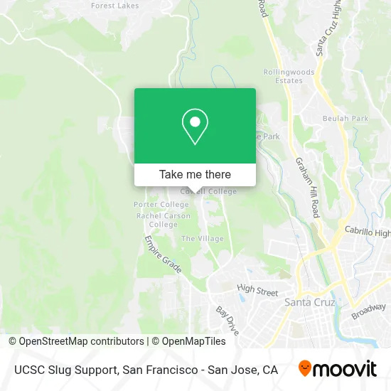 UCSC Slug Support map