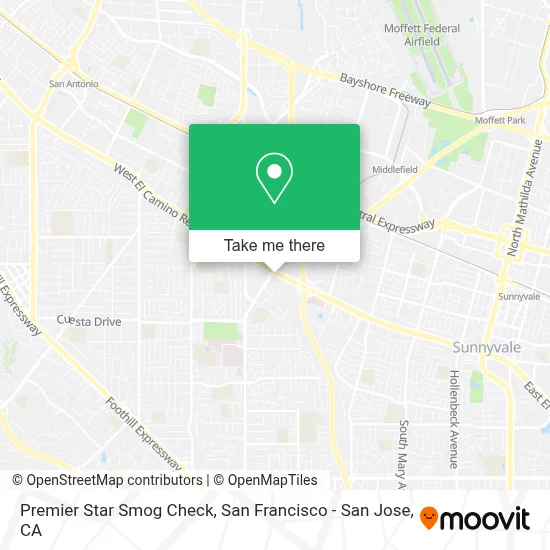 Premier Star Smog Check map