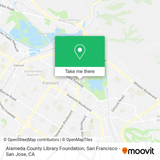 Alameda County Library Foundation map
