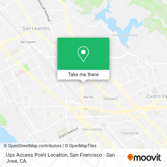 Ups Access Point Location map
