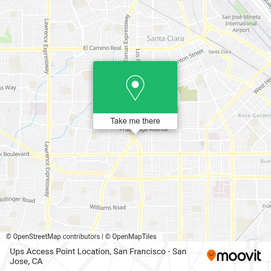 Ups Access Point Location map