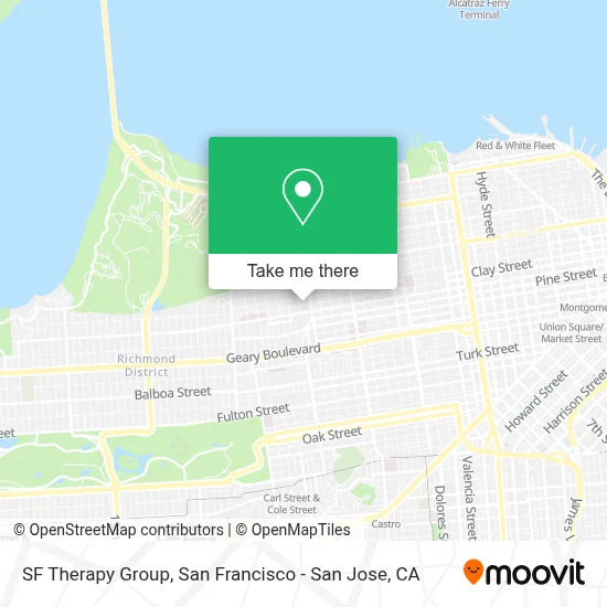 SF Therapy Group map