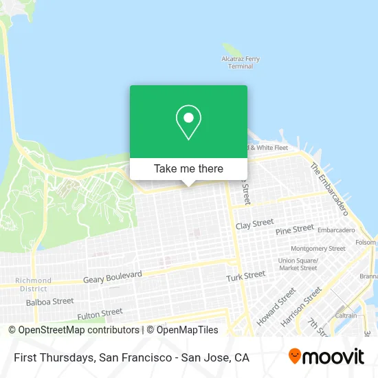 First Thursdays map
