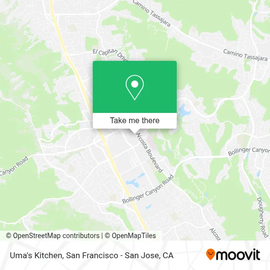 Uma's Kitchen map