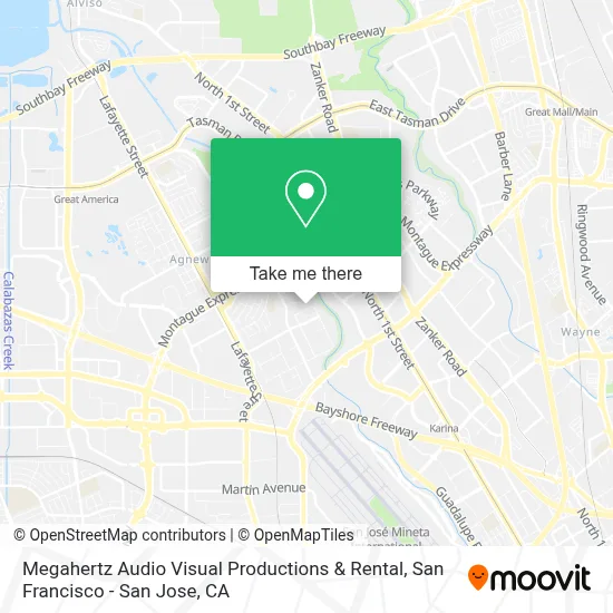 Megahertz Audio Visual Productions & Rental map