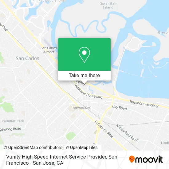 Vunity High Speed Internet Service Provider map