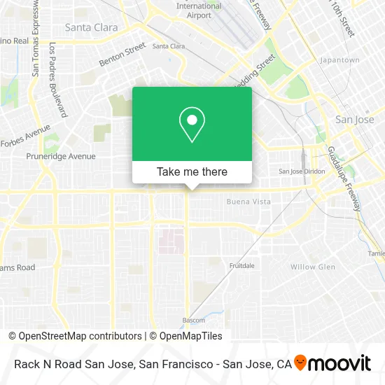 Rack N Road San Jose map