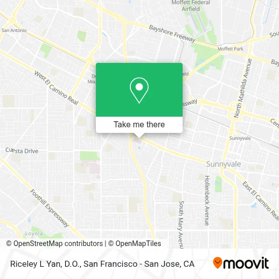 Riceley L Yan, D.O. map