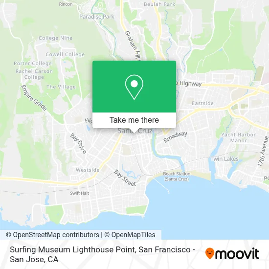 Surfing Museum Lighthouse Point map