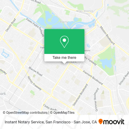 Instant Notary Service map