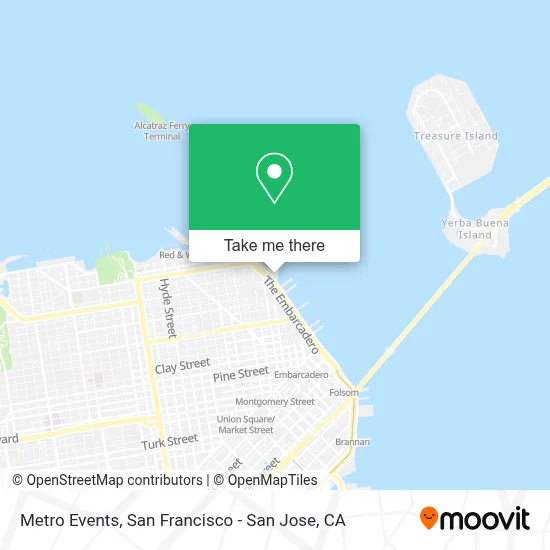 Metro Events map