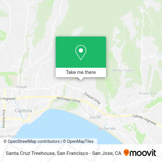 Santa Cruz Treehouse map