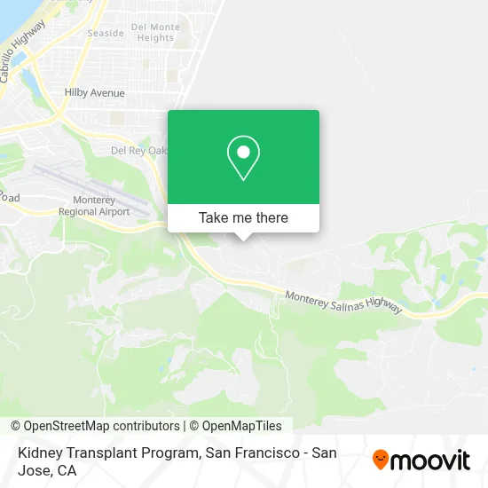 Kidney Transplant Program map