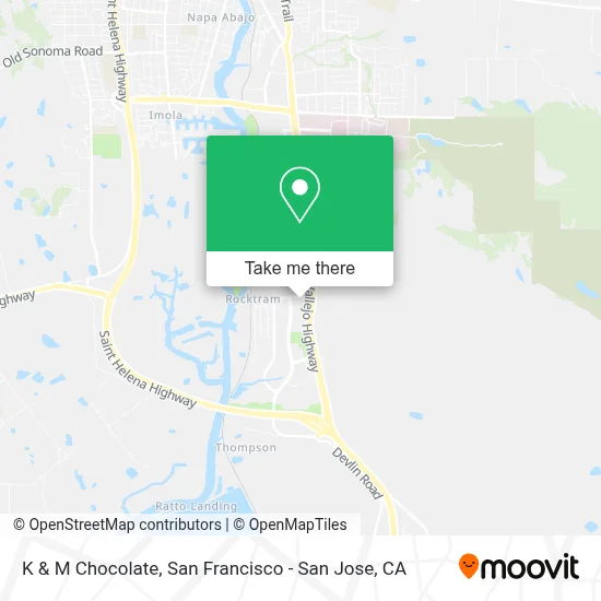 K & M Chocolate map