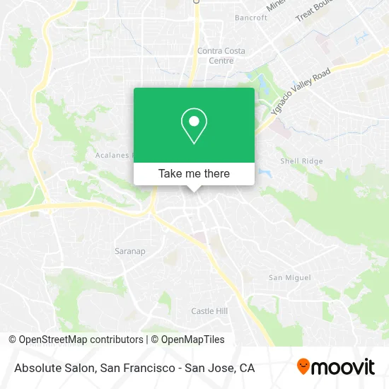 Absolute Salon map