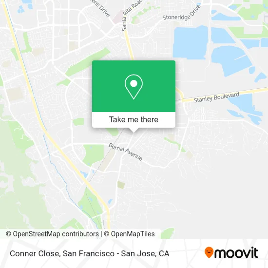 Conner Close map