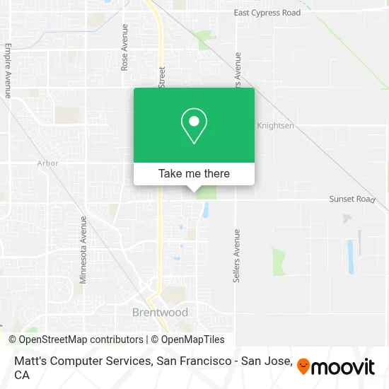 Matt's Computer Services map