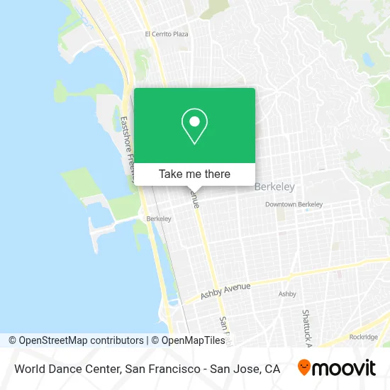 World Dance Center map