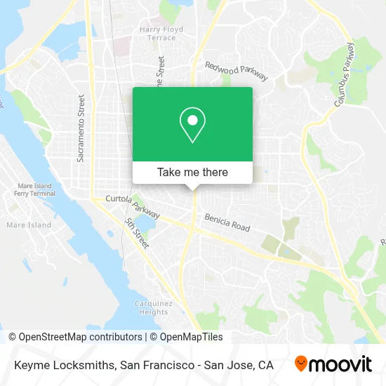 Keyme Locksmiths map