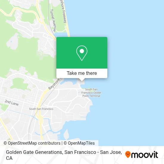 Golden Gate Generations map