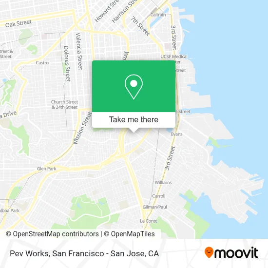 Pev Works map