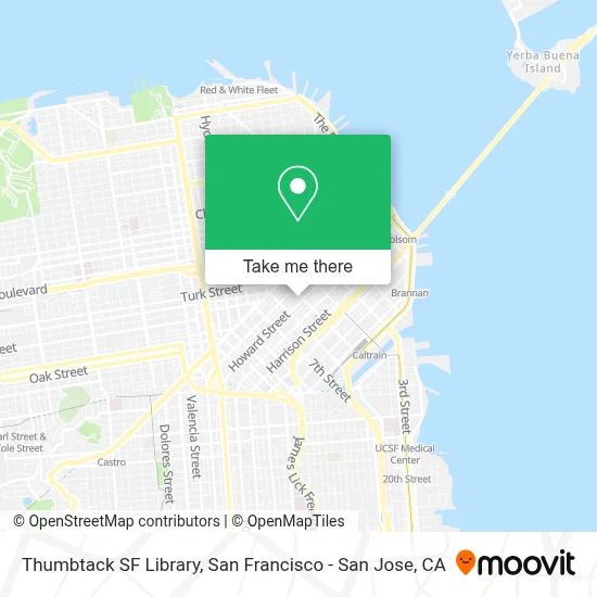 Thumbtack SF Library map